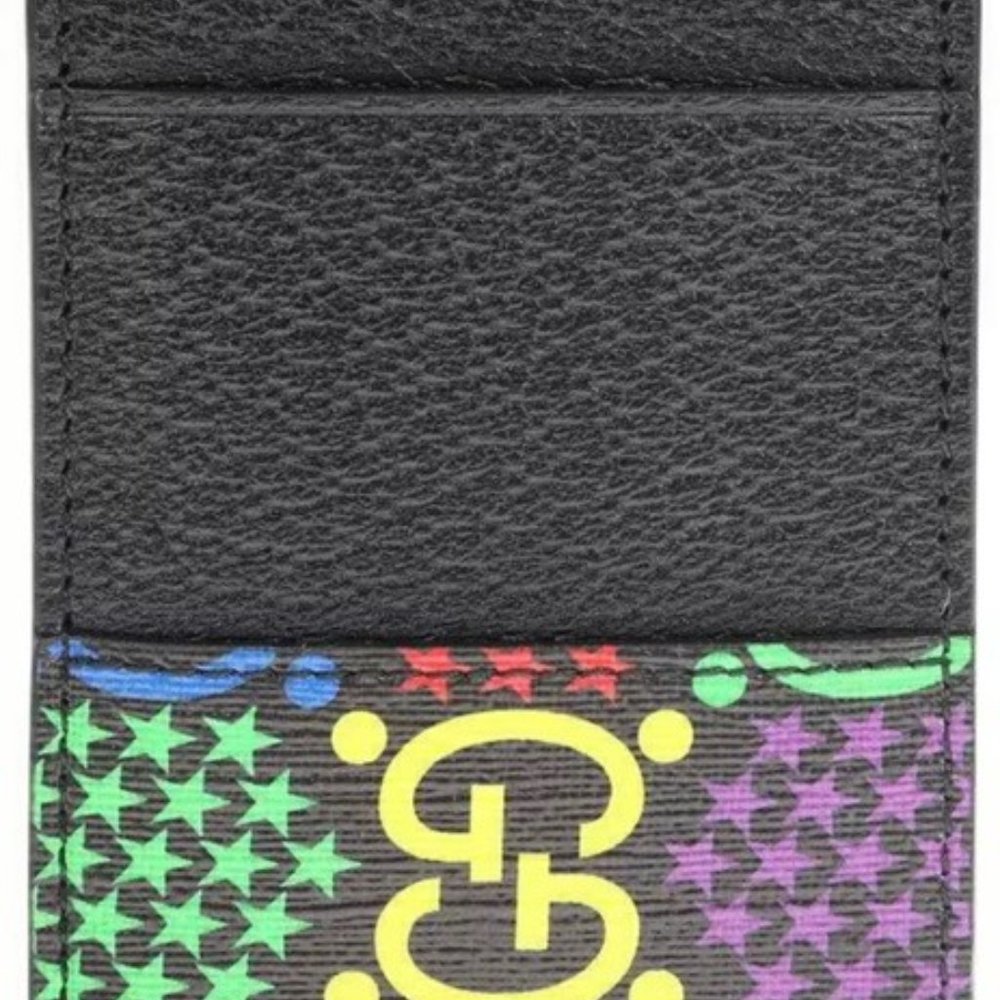 Gucci GG Psychedelic Leather Card Case NEW IN CASE - Picture 4 of 6